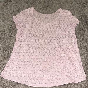 Pink floral loft tshirt